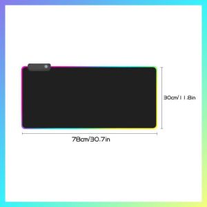 Mouse pad RGB best mosepad lampu Led gaming High Precision tebal 4mm