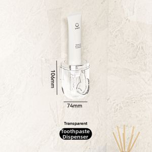 Suction Cup Toothbrush Holder Wall Mounted No Drilling for Family of Four 2025 New Style Spout Cup Rack Modern Minimalist Style