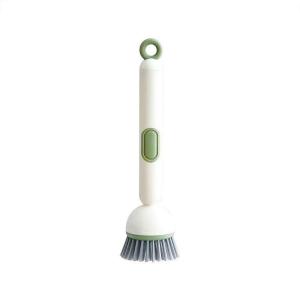 EELHOE | Bàn Chải Rửa Chén Cán Dài Tích Hợp Bình Xà Phòng Lông Bàn Chải Xoay Dùng Cho Nhà Bếp Chậu Rửa