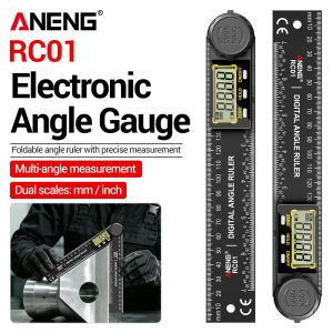 ANENG | ANENG RC01 Digital Angle Finder Ruler Goniometer Electronic Protractor Inclinometer Angle Ruler Protractor Woodworking Tools
