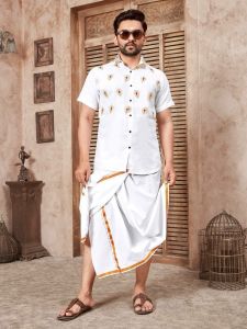 [PRE ORDER] NEW EMBROIDERY WORK SHIRT DESIGN SLUB COTTON