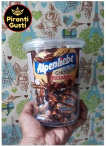 Permen alpenliebe kemasan toples rasa coklat