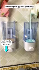 Hộp Đựng Sữa Tắm Dầu Gội Hộp Đựng Nước Rửa Tay Chất Liệu ABS Gắn Treo Tường Tiện Lợi.
