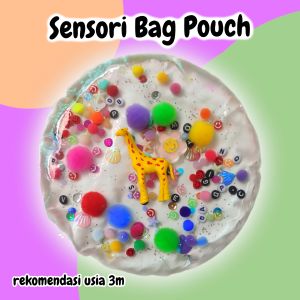 Mainan Sensory Pouch / Water Pad Mad / Baby Tummy Time / Water Play / Bath Toys