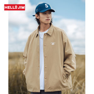 HELLO JIM Lightweight jacket for men 2023 Autumn new style 100% cotton loose shirt men loose outdoor jacket men  K3681