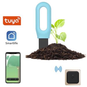 Tuya thông minh 2 trong 1 máy đo độ ẩm đất đất trồng cây không dây Bộ theo dõi độ ẩm nhiệt độ cây trồng trong chậu công cụ đo dụng cụ kiểm tra đất