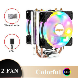CPU Air Cooler 4PIN PWM Quiet PC Processor RGB Radiator For Intel LGA 1150 1151 1155 1200 1700 2011 1366 AM3 AM4 AM5 Cooling Fan