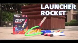 Outdoor Toy for Kids Toy Rocket Launcher for Kids Foam Rockets and Sturdy Launcher Stand