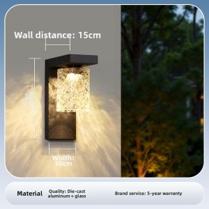 GUAIJUE | Solar Powered Outdoor Wall Light