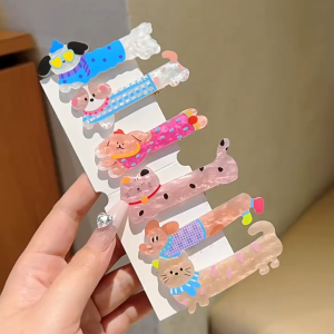 Jepitan Poni Anak Bentuk Anjing Hair Clips Mini Dog Korean Style Fashion Aksesoris Rambut Wanita Premium