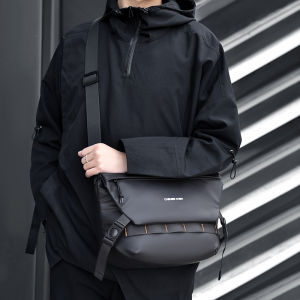 Mens Crossbody Messenger Bag Multifunctional Fashion Brand Casual Shoulder Bag Work Trendy Waterproof Go out Storage Bag Men