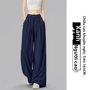 XIANYIJIAO | Quần Vải Linen Mỏng Thoáng Dễ Dàng Rộng Đùi