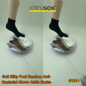 CITRUSOX Soft Silky Feel Bamboo Light Weight Above Ankle Socks (25-28 cm EU 41-45) #1311