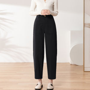 High Waist Cotton Denim Jeans Womens Casual Straight Leg Nine-Piece Dad Pants Spring Autumn New Style Tiiwgjiy Harlan Jeans