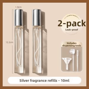 High-end Portable Wood Cap Glass Refill Bottle 10ml