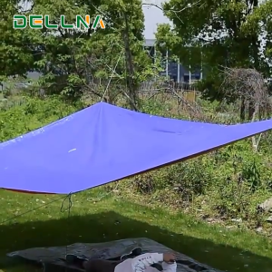 ผ้าใบคลุมกันฝน PE คุณภาพดี เคลือบกันน้ำ 2 ด้าน (มีรู) ขนาด 2x3 เมตร ใช้งานได้หลายวัตถุประสงค์ OU0054