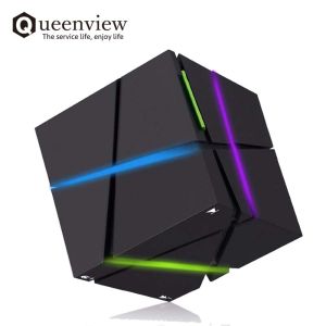 Banchugw Queenview Portable HIFI Bluetooth Speaker LED Cube Altavoz Stereo Speakers Super Bass Caixa de Som Sound Box Handsfree for Phone