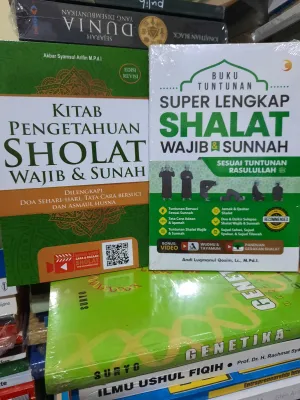 paket 2 buku Kitab pengetahuan sholat wajib - sunah & buku tuntunan lengkap shalat wajib & Sunnah