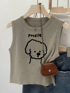 Womens Knitted Lace Vest Top Summer New Style Basal Bracket Sleeveless T-shirt Daily Commute Style Slim Fit Medium Weight