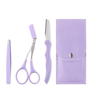 Eyebrow Razor Eyebrow Trimmer Scissor Beauty Products for Women Eyebrow Scissors with Comb Stainless Steel Beauty Makeup Tools