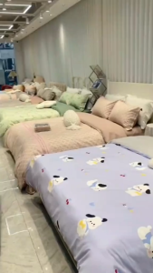 DREAMLUX Double-Layer Gauze Cotton Bedsheet Set 5IN1 With Comforter Soft & Skin Friendly K/Q/SS