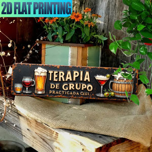 2D Retro Metal Sign Novel Aluminum Wall Art Vintage Bar Pub Decor Gothic Style Home Accent Indoor Kitchen Bathroom Hanging P