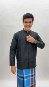 Koko Haibah Polos Lengan Panjang Dewasa Saku Samping Premium