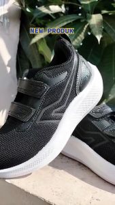 NOAH - Sepatu Anak PRO ATT TGZ 895V 31- 34 / Sepatu Sekolah Hitam / Sepatu Perekat Anak Fashion /Sepatu Anak