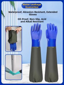 PATGEAR | Wear-Resistant Waterproof Long Thick Slip-Resistant Industrial Gloves