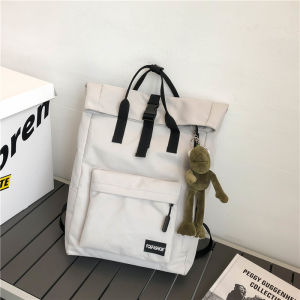 Large Capacity Double Shoulder Backpack for Middle School Students Book Bag Male Student Tutoring Handbag Oxford Cloth Material