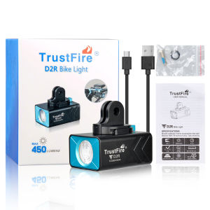 Đèn Pin Xe Đạp LED Trustfire D2R 450 Lumens Sạc Lại Bằng Cổng Type-C Tích Hợp Pin 1600mAh Đèn Pin Chống Nước Đèn Chiếu Sáng An Toàn Khi Đạp Xe