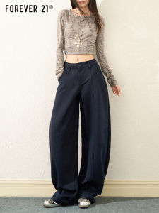 High Waist Wide Leg Straight Casual Pants Womens Loose Fit Slimming Knife Edge Blue Jeans Forever 21 Autumn New Style