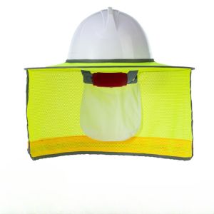 Sunscreen hat without helmet summer reflective strip sun visor foldable shawl outdoor construction site