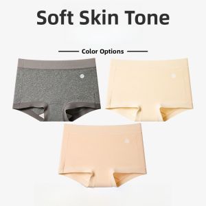 MiiOW | Pure Cotton Ladies Underwear Sporty Flat-Cut Briefs Seamless Anti-Chafing Full-Cotton Antibacterial Crotch High-Waist Youth Fit