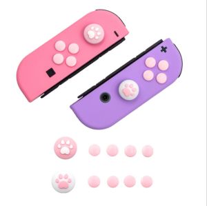 Nintendo Switch Nút Điều Khiển Thanh Nhớ Thumb Nắp Chụp Giữ Vỏ Bảo Vệ Cho Bộ Điều Khiển Joy-Con Bộ Chuyển Đổi Nintendo Miếng Dán Chìa Khóa ABXY Vỏ Da