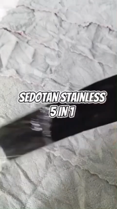 (BISA COD) Sedotan Stainless Set Premium 5 in 1 / Sedotan STAINLESS Steel