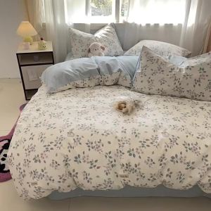 MINGSHA | Floral 100% Cotton Bed Set