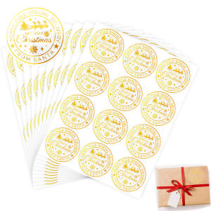 120 Pcs Christmas North Pole Special Delivery Foiled Labels -Merry Christmas Gift Stickers for Packaging & Envelope Seals