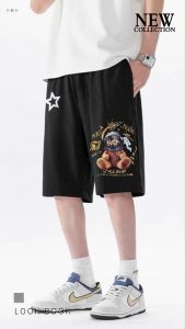 #กางเกงขาสั้นผู้ชายแนวมินิมอลน่ารักๆ +ราคาพิเศษ=เกิบเงินปลายทาง สกรีนลายธีมอวกาศ คุณหมีนักบินอวกาศ ผ้าวอร์ม ผ้ายืด เนื้อผ้านิ่ม ใส่สบาย