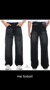 Celana Jeans Denim Panjang Pria loose pants gombrang Skena