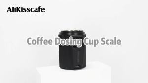 AliKisscafe Digital Dosing Cup Coffee Scale Display Tray Precise Scale Measuring Cup Kitchen Barista Tools Espresso Accessories