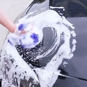 Car Wash Coral Kind Chenille Sponge Microfiber Scrub Soft Anti Scratches Span Cuci Basuh Kereta