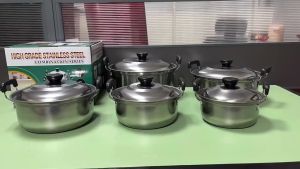 Stainless Steel Combination Series 5Pcs set High Quality Household Kitchenware Pot Kaserola - Paez Official