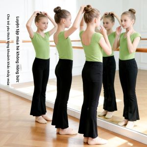 Childrens Flared Dance Pants Black