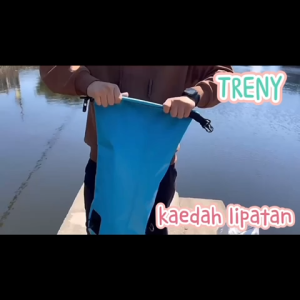 Bag Waterproof Dry Bag 25L 30L Two Strap Fishing Outdoor Backpack Swim Camping Beg Galas Kalis Air / Waterproof Backpack