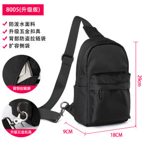 MOYYI Men Crossbody Bags Fashion Oxford Waist Packs Sport Pouch Bags Light Weight Sling Bags Men for Travel Outdoor with Expandable Side Pockets