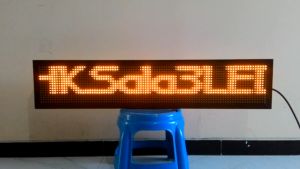 Running Text Kuning 20x100cm Wifi Outdoor