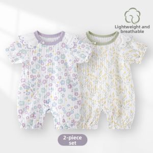 TONGLIANCHUXIN | Summer Cotton Short Sleeve Baby Outfit