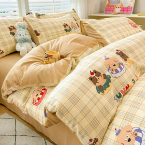 NAIYOUCHENG | Cartoon 100 Cotton Bedding Set