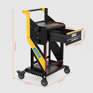 AUTOOL | Xe đẩy đa năng bằng thép có ngăn kéo
